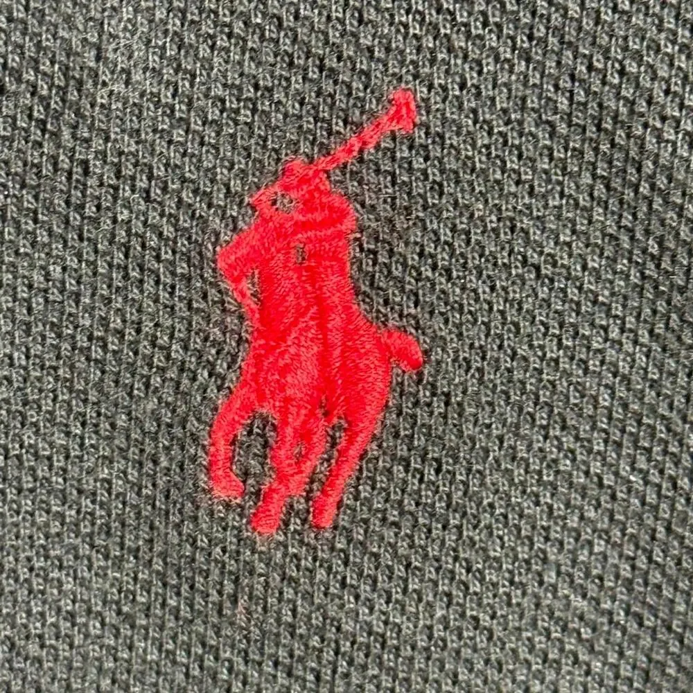 Polo Ralph Lauren Black Long Sleeve Polo‎ Shirt XXL Classic Red Pony Logo